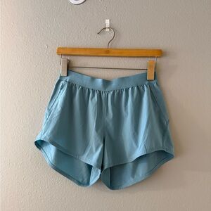 OUTDOOR VOICES -  “Relay Shorts” Light Blue Women's Performance Shorts - Size S